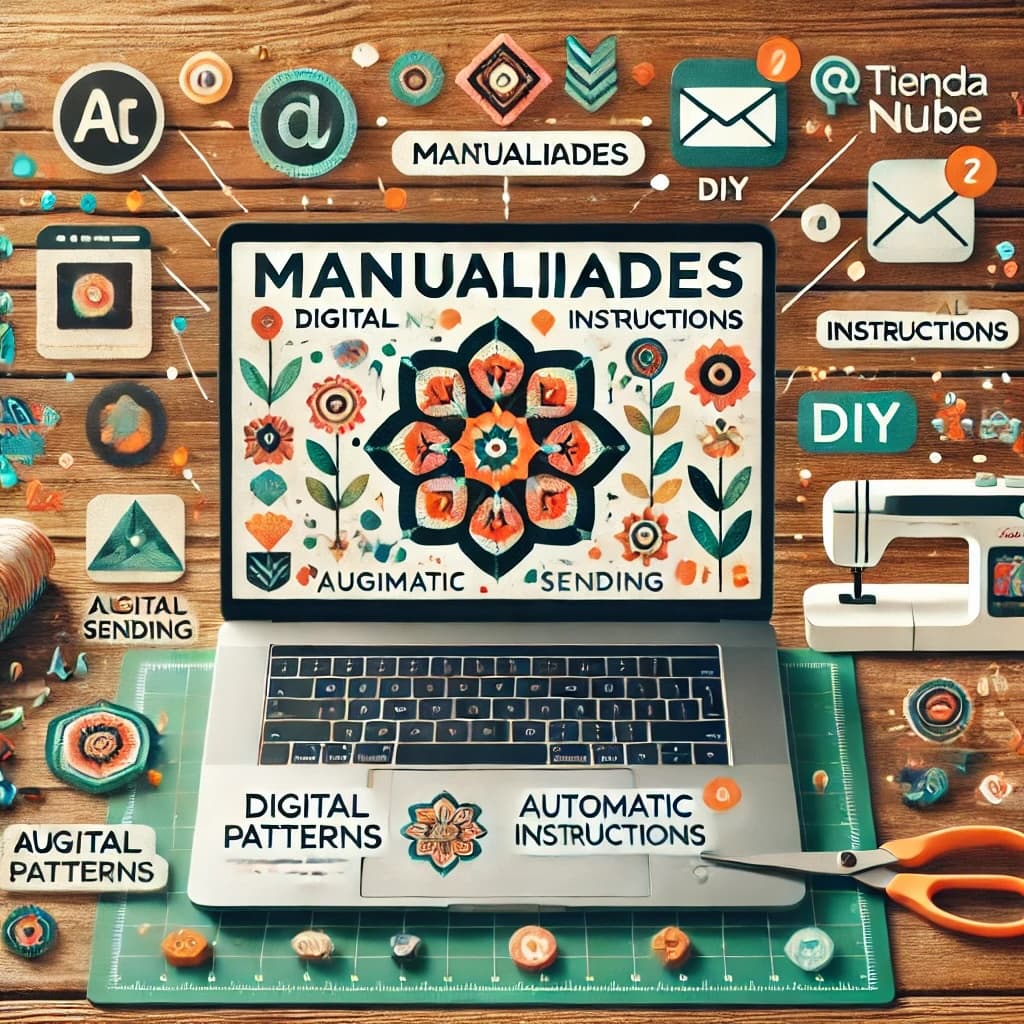 Envío automatizado de manualidades digitales en Tiendanube